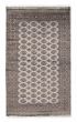 Bordered  Tribal Grey Area rug 5x8 Pakistani Hand-knotted 382013