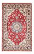 Bordered  Traditional Red Area rug 3x5 Persian Hand-knotted 382442