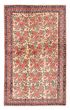 Bordered  Floral Ivory Area rug 4x6 Persian Hand-knotted 383838