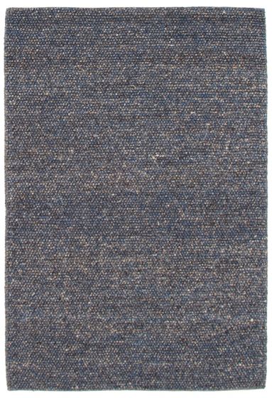 Braided  Transitional Blue Area rug 5x8 Indian Braided Weave 350073