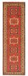 Bordered  Traditional Red Runner rug 9-ft-runner Afghan Hand-knotted 347172