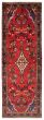 Bordered  Traditional Red Runner rug 10-ft-runner Persian Hand-knotted 352221