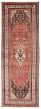 Bordered  Traditional Red Runner rug 10-ft-runner Persian Hand-knotted 352241