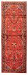 Bordered  Traditional Red Runner rug 10-ft-runner Persian Hand-knotted 352426