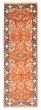 Bordered  Traditional Brown Runner rug 8-ft-runner Indian Hand-knotted 369736