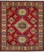 Geometric  Traditional Red Area rug 8x10 Afghan Hand-knotted 247333