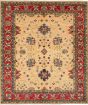 Traditional Ivory Area rug 6x9 Afghan Hand-knotted 248168