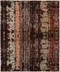 Casual  Contemporary Brown Area rug 6x9 Indian Hand-knotted 271778