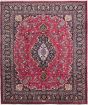 Bordered  Traditional Red Area rug 9x12 Persian Hand-knotted 281867