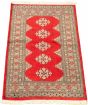 Bordered  Tribal Red Area rug 3x5 Pakistani Hand-knotted 326071