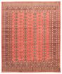 Bordered  Traditional Brown Area rug 6x9 Pakistani Hand-knotted 363216