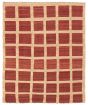 Flat-weaves & Kilims  Transitional Red Area rug 4x6 Turkish Flat-Weave 367348