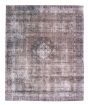 Overdyed  Transitional Grey Area rug 6x9 Turkish Hand-knotted 374131