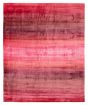 Stripes  Transitional Red Area rug 6x9 Indian Hand Loomed 391616
