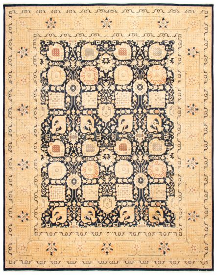 Traditional Blue Area rug 12x15 Pakistani Hand-knotted 368135