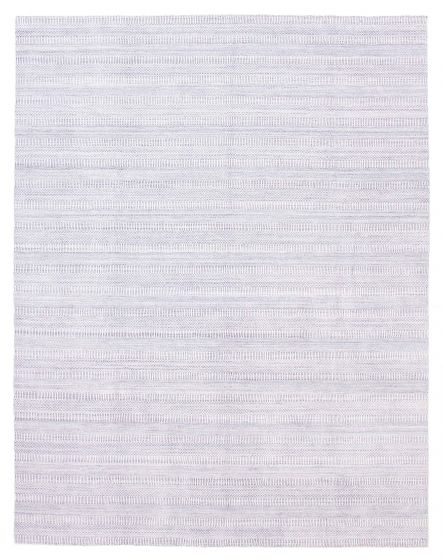 Transitional Grey Area rug 9x12 Indian Hand Loomed 388203