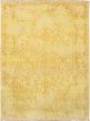 Bordered  Transitional Yellow Area rug 6x9 Indian Hand-knotted 271698