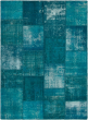 Casual  Transitional Green Area rug 5x8 Turkish Hand-knotted 296142