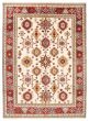 Bordered  Traditional Ivory Area rug 9x12 Indian Hand-knotted 310321