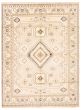 Bordered  Traditional Grey Area rug 9x12 Indian Hand-knotted 310322