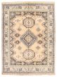 Bordered  Traditional Ivory Area rug 9x12 Indian Hand-knotted 310343