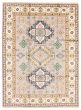 Bordered  Traditional Grey Area rug 9x12 Indian Hand-knotted 310350