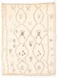 Moroccan  Tribal Ivory Area rug 9x12 Pakistani Hand-knotted 310943