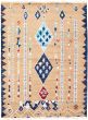 Moroccan  Tribal Brown Area rug 8x10 Pakistani Hand-knotted 311248