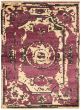Casual  Transitional Red Area rug 4x6 Indian Hand-knotted 315696