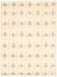 Moroccan  Transitional Ivory Area rug 6x9 Pakistani Hand-knotted 319836