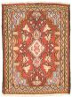 Bordered  Traditional Red Area rug 2x3 Persian Hand-knotted 324770