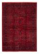 Bordered  Tribal Red Area rug 4x6 Afghan Hand-knotted 325896
