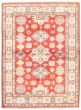 Bordered  Traditional Red Area rug 3x5 Afghan Hand-knotted 328946
