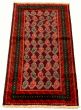 Afghan Rizbaft 2'9" x 5'6" Hand-knotted Wool Red Rug