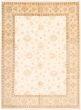 Bordered  Traditional Ivory Area rug 9x12 Pakistani Hand-knotted 337990