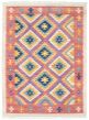 Flat-weaves & Kilims  Traditional Brown Area rug 5x8 Turkish Flat-weave 339661