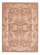 Casual  Transitional Brown Area rug 6x9 Indian Hand-knotted 340113
