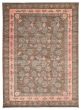 Bordered  Transitional Ivory Area rug 10x14 Pakistani Hand-knotted 341526