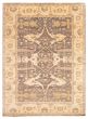 Bordered  Traditional Grey Area rug 10x14 Indian Hand-knotted 344908