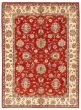Bordered  Traditional Red Area rug 4x6 Afghan Hand-knotted 345884