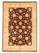 Bordered  Traditional Brown Area rug 5x8 Afghan Hand-knotted 346493