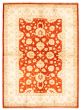 Bordered  Traditional Brown Area rug 5x8 Afghan Hand-knotted 346679