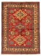 Bordered  Traditional Red Area rug 4x6 Afghan Hand-knotted 347196