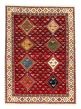 Bordered  Traditional Red Area rug 5x8 Indian Hand-knotted 347430