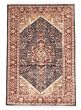 Bordered  Traditional Grey Area rug 3x5 Indian Hand-knotted 348834