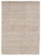 Stripes  Transitional Grey Area rug 4x6 Indian Hand Loomed 350792