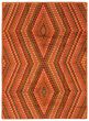 Bohemian  Tribal Orange Area rug 6x9 Afghan Hand-knotted 353745