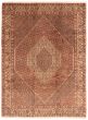 Bordered  Traditional Brown Area rug 8x10 Persian Hand-knotted 357563