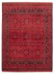 Bordered  Traditional Red Area rug 4x6 Afghan Hand-knotted 359456