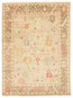 Bordered  Transitional Green Area rug 9x12 Indian Hand-knotted 362065